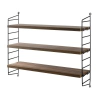 Etagère String Pocket - Noyer / Noir